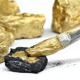 Painting Rock Gold