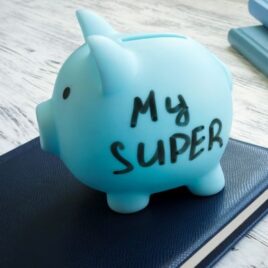 Blue Piggy Bank, My Super