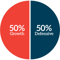 50/50% Growth & Defensive - Alman Partners